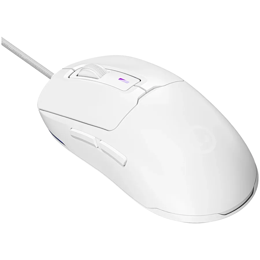Mouse gaming Lorgar MSA10R alb PixArt 3311 12000 DPI cu fir - imagine 2