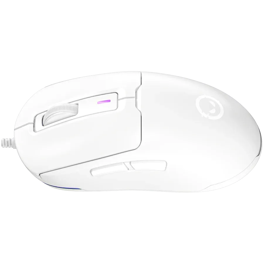 Mouse gaming Lorgar MSA10R alb PixArt 3311 12000 DPI cu fir - imagine 3