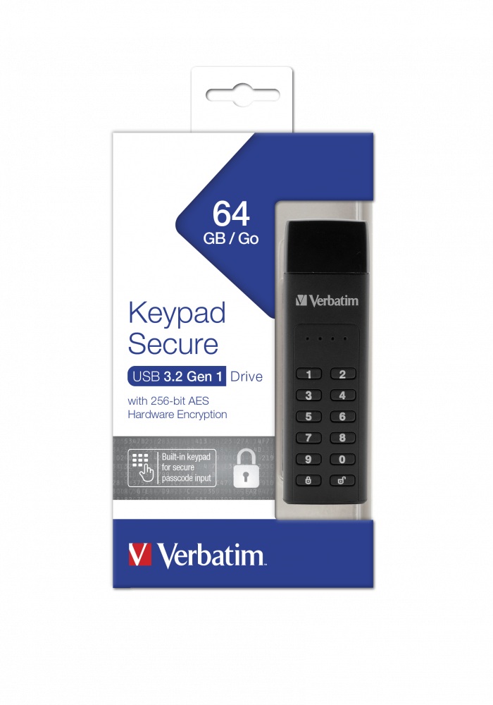 MEMORII USB Verbatim VER 49428 KEYPAD SECURE USB 3.0 DRIVE, "49428" (timbru verde 0.03 lei) - imagine 3