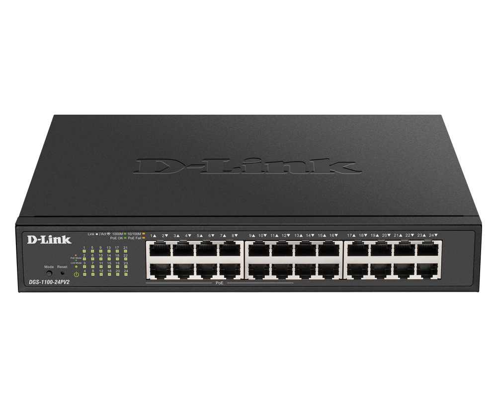 Switch PoE D-Link DGS-1100-24PV2 24 porturi Gigabit - imagine 2