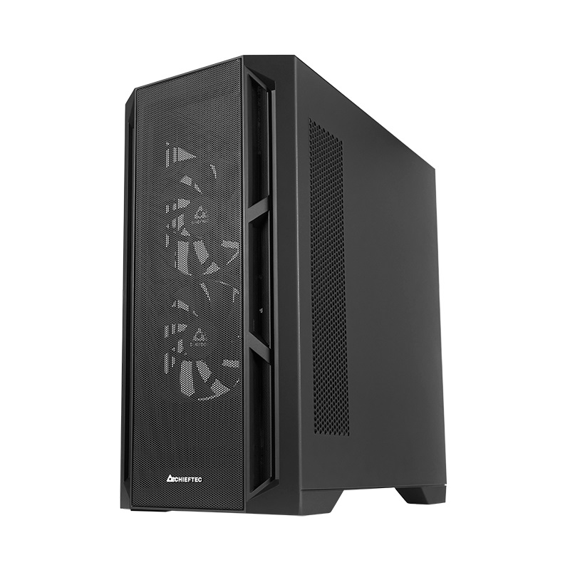 CARCASA Chieftec "APEX AIR", Tower, ATX, fara sursa, 3xfan, USB 3.2 gen 2 Type-Cx2, USB 3.2 gen 1x2, USB 2.0x1, audio,mic,PSU shroud,7 sloturi expansiune, ARGB,negru, "GA-01B-M-OP" (timbru verde 0.32lei) - imagine 2