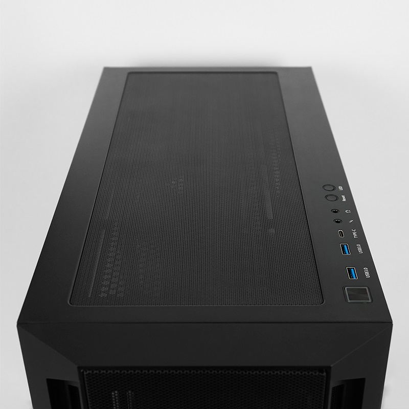 CARCASA Chieftec "APEX AIR", Tower, ATX, fara sursa, 3xfan, USB 3.2 gen 2 Type-Cx2, USB 3.2 gen 1x2, USB 2.0x1, audio,mic,PSU shroud,7 sloturi expansiune, ARGB,negru, "GA-01B-M-OP" (timbru verde 0.32lei) - imagine 4