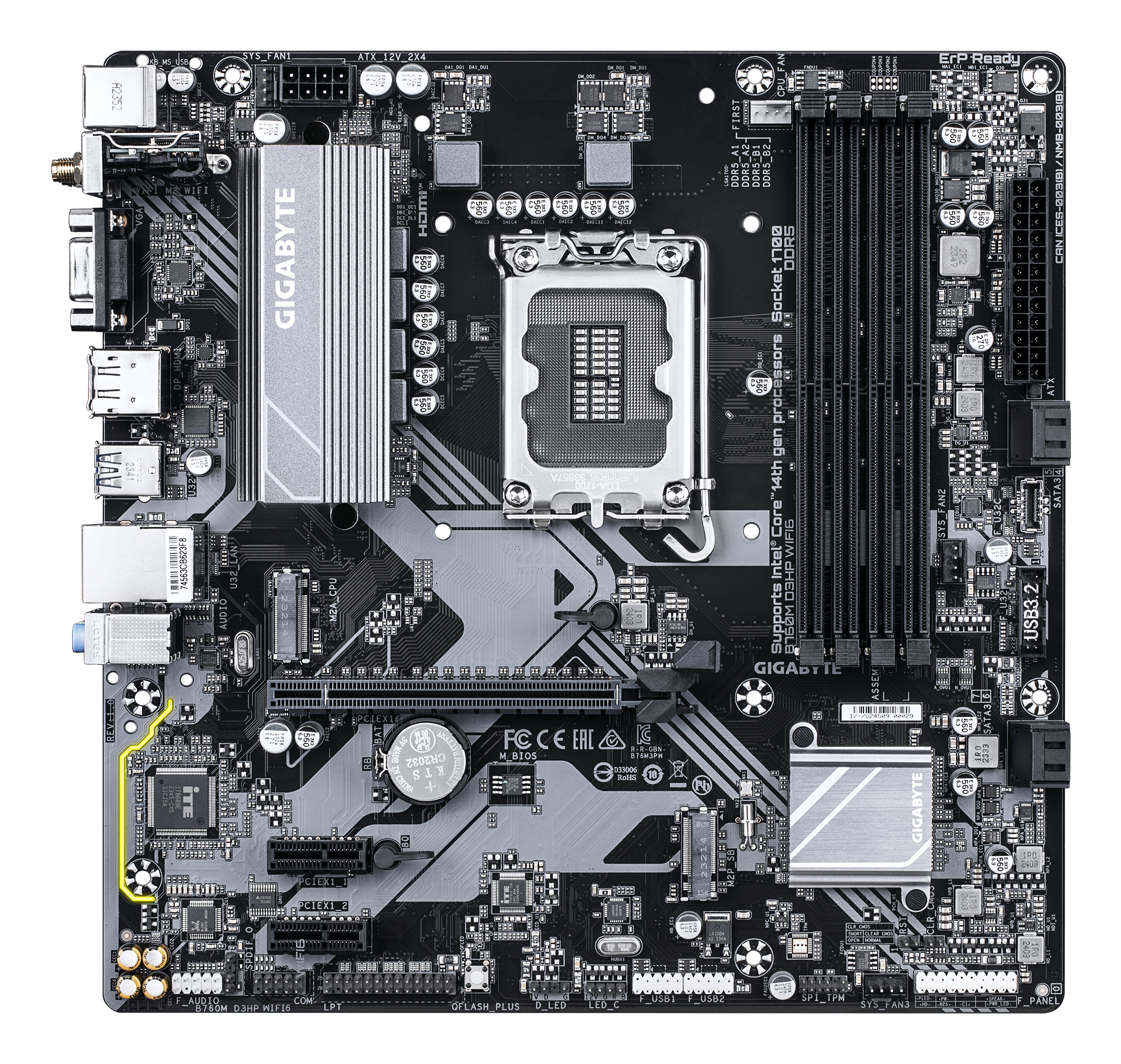 MB B760 S1700 MATX/B760M D3HP WIFI6 1.0 GIGABYTE "B760M D3HP WIFI6 1.0" - imagine 2