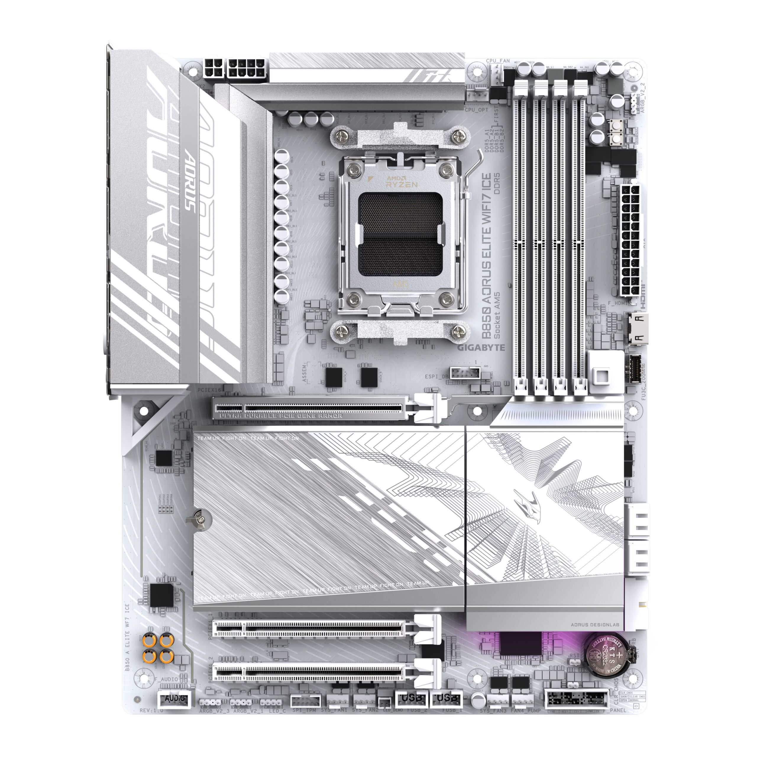 MB AMD B850 SAM5 ATX/B850 A ELITE WF7 ICE GIGABYTE "B850 A ELITE WF7 ICE 1.1" - imagine 2