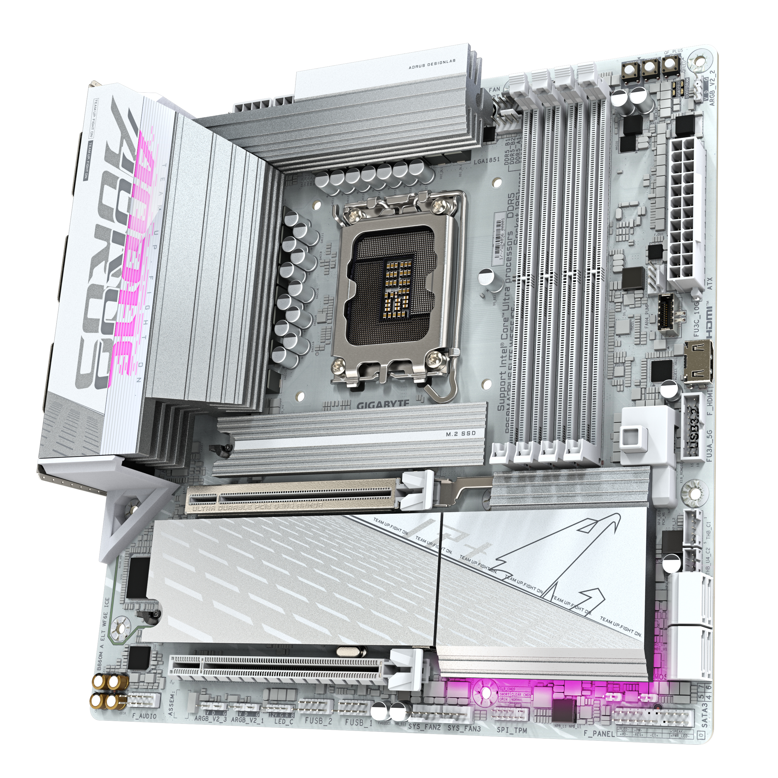MB B860 S1851 MATX/B860M A ELT WF6E ICE GIGABYTE "B860M A ELT WF6E ICE 1.0" - imagine 4