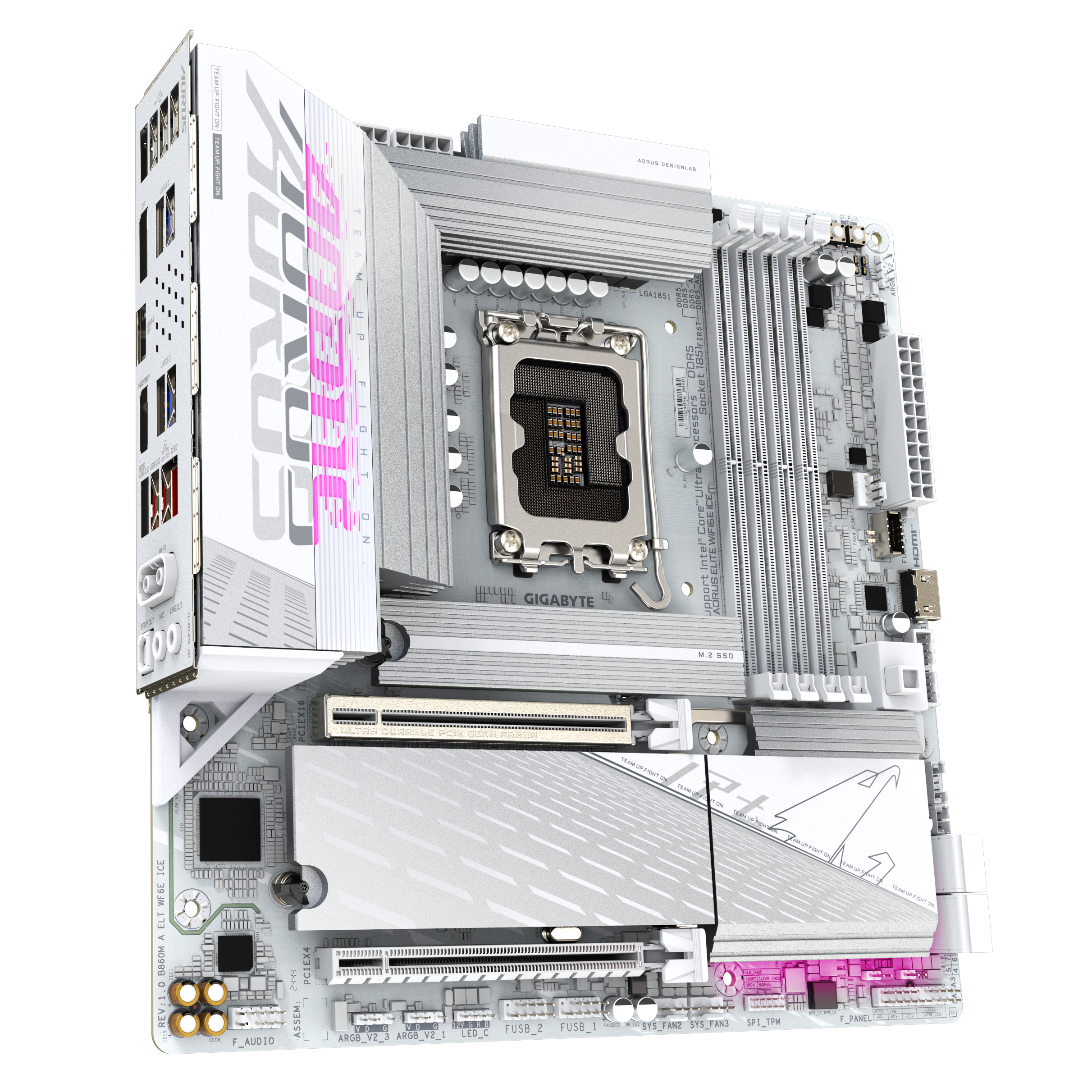 MB B860 S1851 MATX/B860M A ELT WF6E ICE GIGABYTE "B860M A ELT WF6E ICE 1.0" - imagine 3