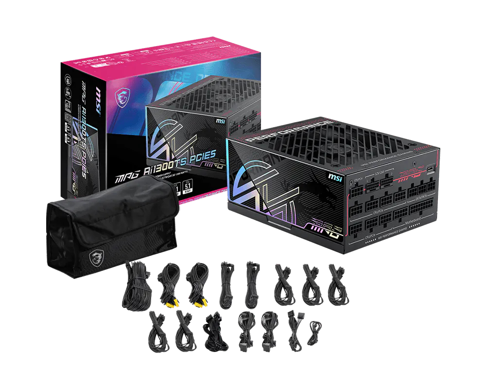 MSI MPG AI1300TS PCIE5 power supply - imagine 5