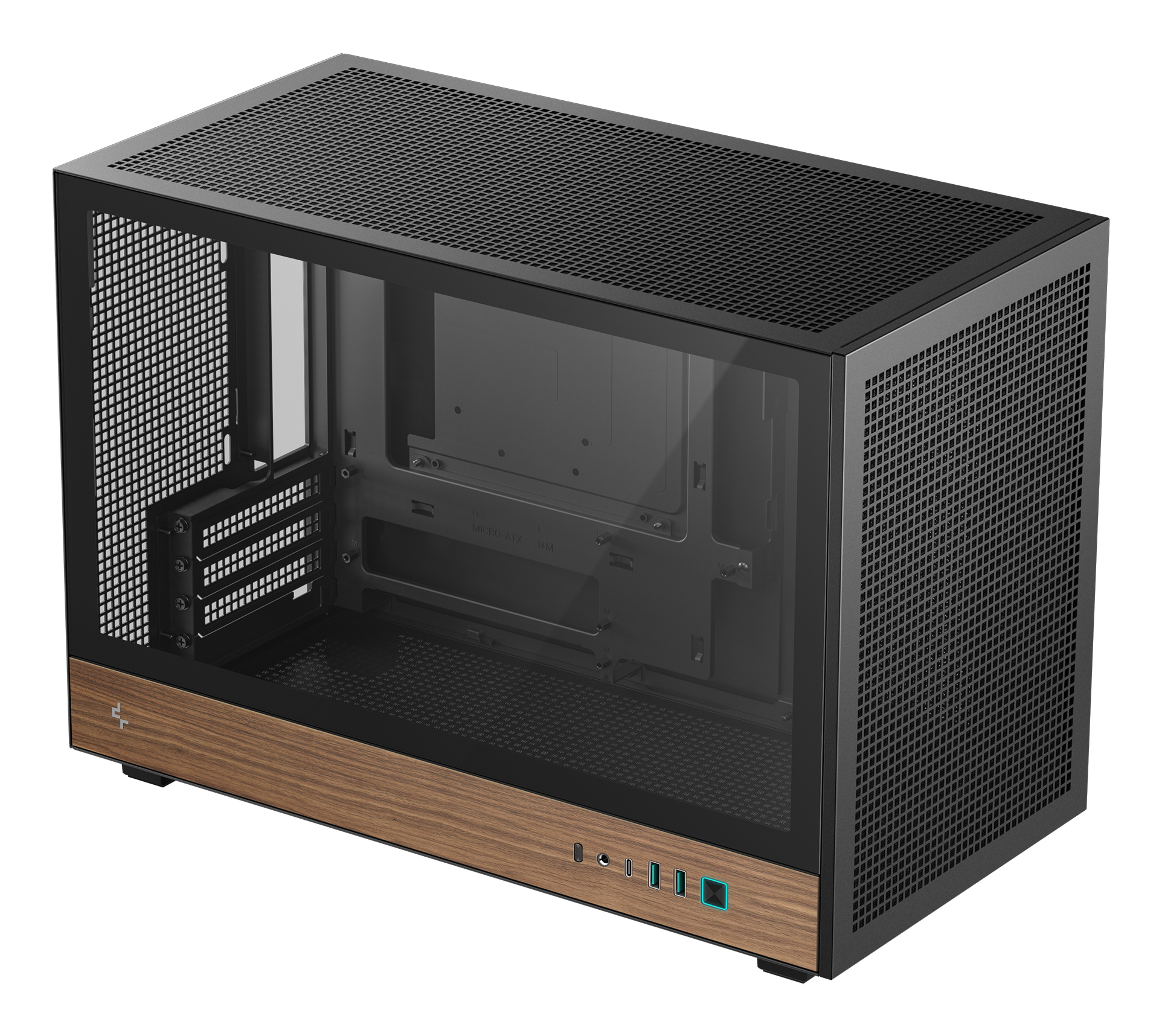 Carcasa DeepCool CH260 Wood Black