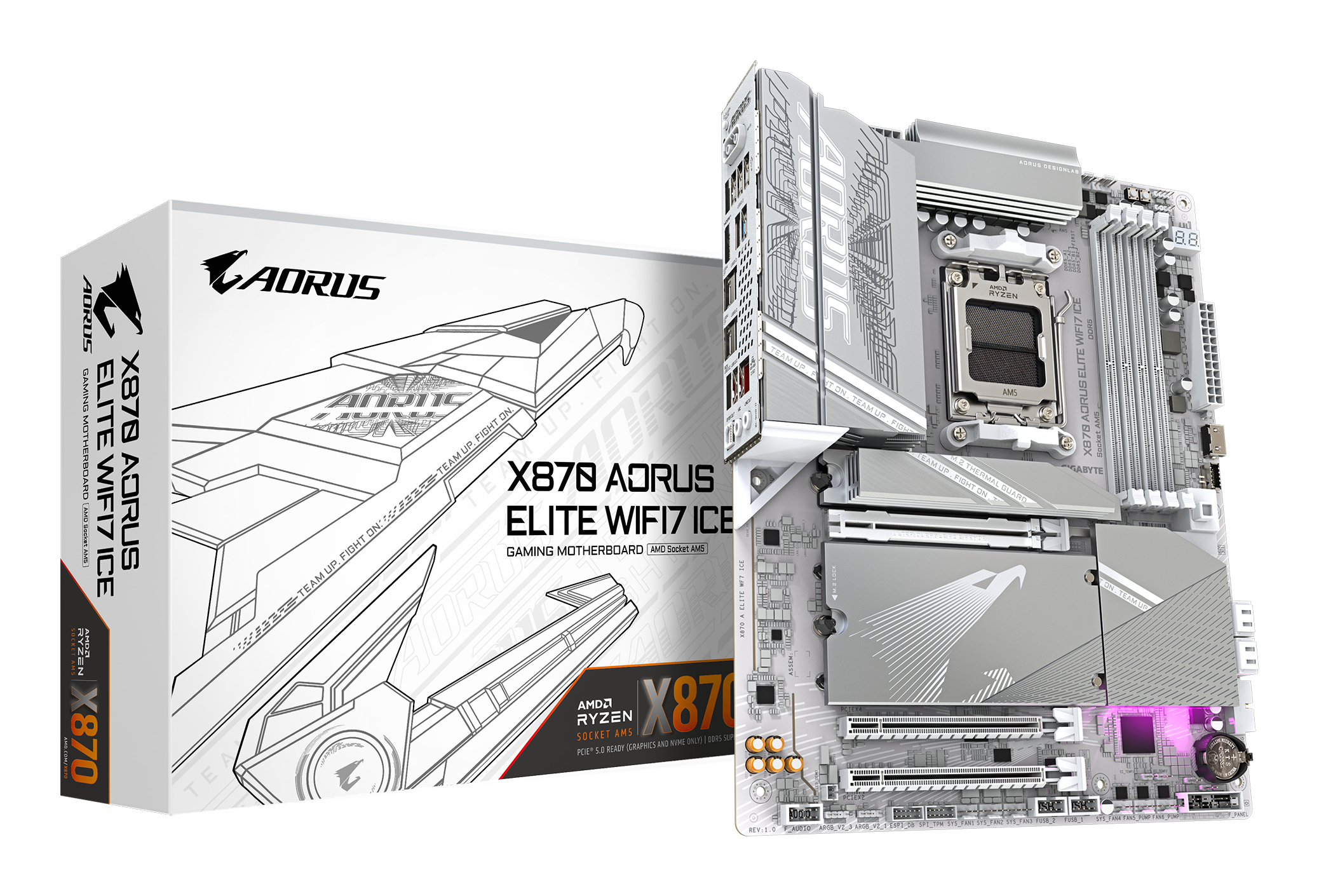 MB AMD X870 SAM5 ATX/X870 A ELITE WF7 ICE GIGABYTE "X870 A ELITE WF7 ICE 1.1"