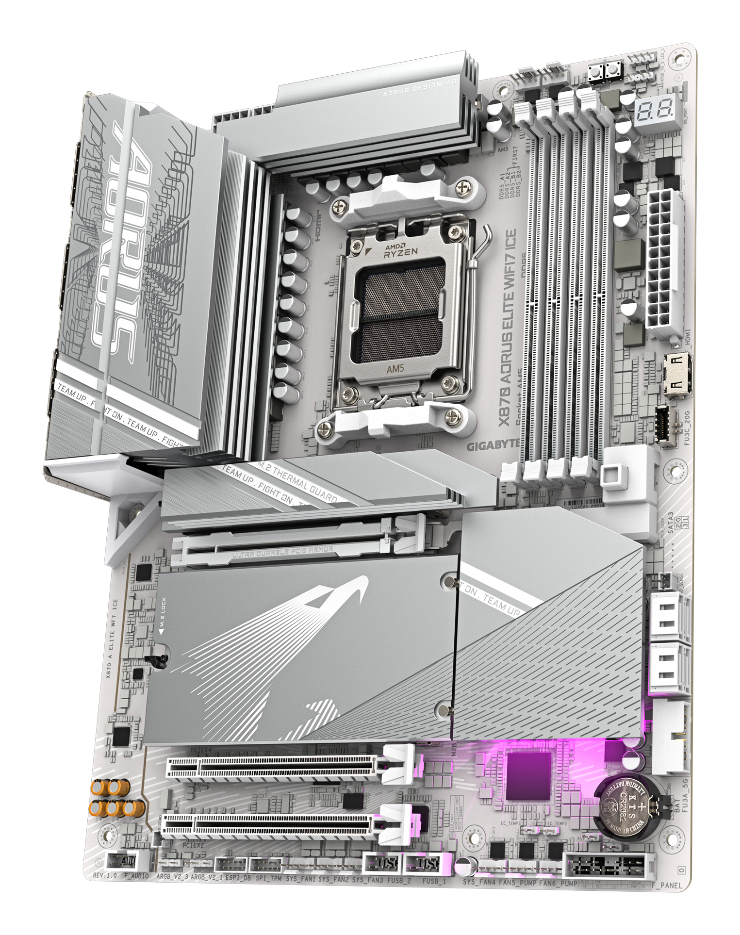 MB AMD X870 SAM5 ATX/X870 A ELITE WF7 ICE GIGABYTE "X870 A ELITE WF7 ICE 1.1" - imagine 4